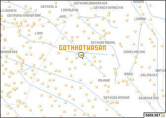 map of Goth Hot Wasān