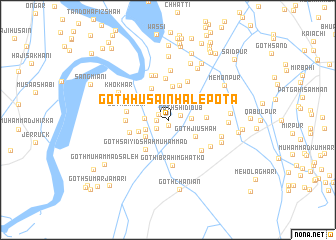 map of Goth Husain Hālepota