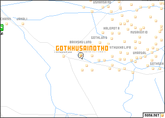 map of Goth Husain Otho