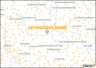 map of Goth Hussain Laghāri