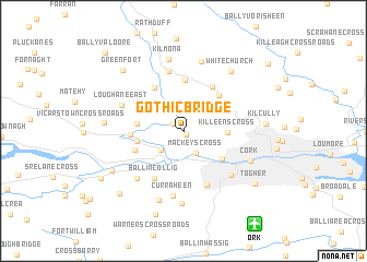 map of Gothic Bridge