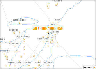 map of Goth Imām Bakhsh