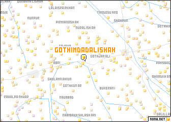 map of Goth Imdād Ali Shāh