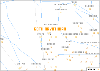 map of Goth Ināyat Khān