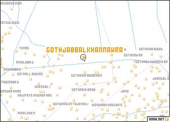 map of Goth Jabbal Khān Nāwra