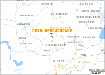 map of Goth Jāfar Jamadār