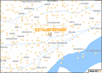 map of Goth Jāfar Khān