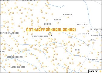 map of Goth Jāffar Khān Laghāri