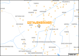 map of Goth Jahān Khān