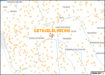 map of Goth Jalāl Māchhi