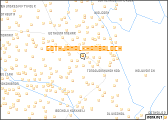 map of Goth Jamāl Khān Baloch