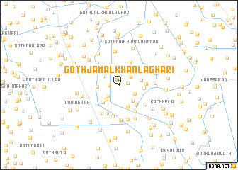 map of Goth Jamāl Khān Laghāri