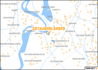 map of Goth Jamāl Shoro