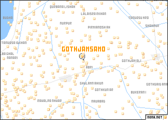 map of Goth Jām Samo