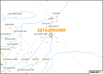 map of Goth Jāni Khān