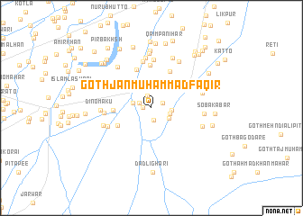 map of Goth Jān Muhammad Faqīr