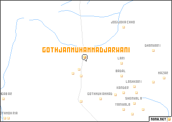 map of Goth Jān Muhammad Jarwāni