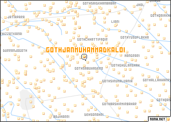 map of Goth Jān Muhammad Kaloi