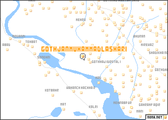 map of Goth Jān Muhammad Lashāri