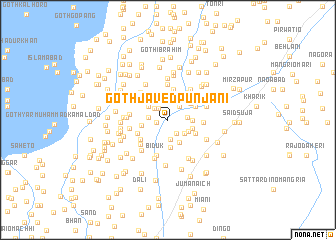 map of Goth Jāved Punjāni