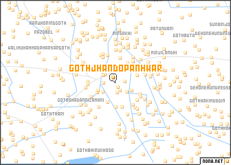map of Goth Jhando Panhwār