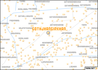 map of Goth Jhāngīr Khān