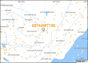 map of Goth Jhattiāl