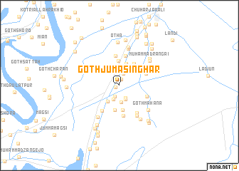 map of Goth Juma Singhār