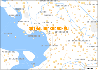 map of Goth Jumūn Khāskheli