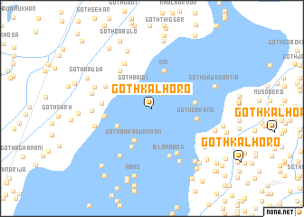 map of Goth Kalhoro