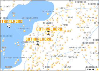 map of Goth Kalhoro