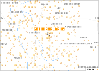 map of Goth Kāmal Dāhri