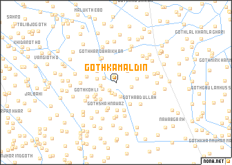 map of Goth Kamāl Dīn