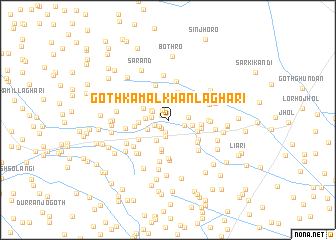 map of Goth Kamāl Khān Laghāri