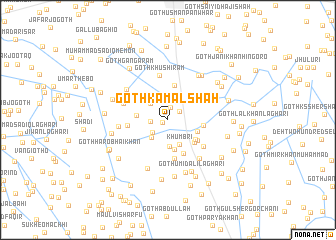 map of Goth Kamal Shāh