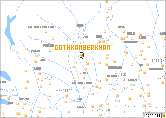 map of Goth Kamber Khān