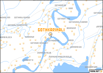 map of Goth Karim Ali