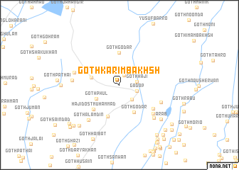 map of Goth Karīm Bakhsh