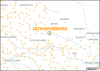 map of Goth Karīm Bakhsh