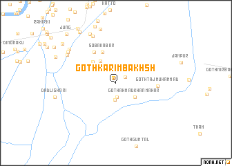 map of Goth Karim Bakhsh
