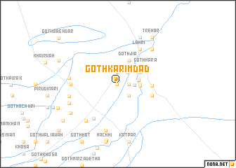 map of Goth Karīm Dād