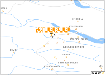 map of Goth Kaure Khān