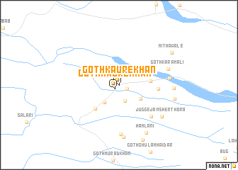 map of Goth Kaure Khān
