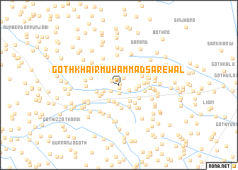 map of Goth Khair Muhammad Sarewāl
