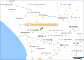 map of Goth Khair Muhammad