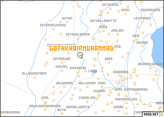 map of Goth Khair Muhammad