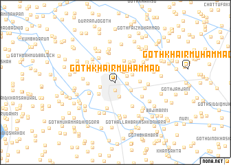 map of Goth Khair Muhammad