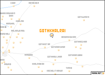 map of Goth Khalrāi