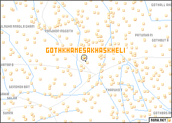 map of Goth Khamesa Khāskheli