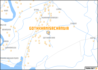 map of Goth Khamīsa Chandia